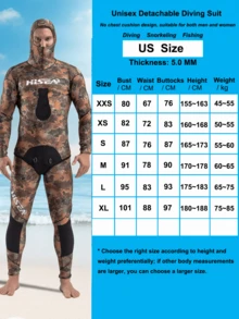 HISEA 5mm Thick Neoprene Diving Suit, Unisex Warm Wetsuit, Women's Separate Style Cold-Proof Fishing Suit, Men's All-Season Warm Snorkeling Swimwear Set - Maroon - View 11