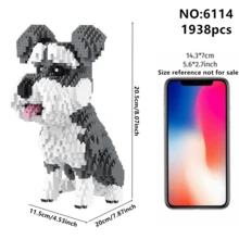 1 mô hình ghép hình 3D hoạt hình hình thú cưng (chó Dachshund/Husky/Schnauzer/Corgi/Dalmatian/Shiba Inu/Poodle/Golden Retriever/Border Collie/Beagle/French Bulldog/Bulldog), trang trí nhà cửa, đồ trang trí bàn làm việc, quà tặng sinh nhật/năm mới. - Nhiều màu - Xem 16