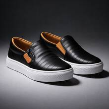 Women's Casual Closed Toe Stylish Sneakers Comfortable Modern - 黑色 - 查看 2