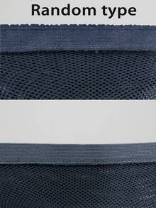 Plus Size Sheer Fishnet Stockings, High Elasticity, Suitable For Medium To Large Figures - Black - View 4