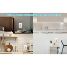 Contacto Eléctrico De Pared Con Puertos USB Integrados Tomacorriente Doble Con Cargador USB Para Celular Tablet Dispositivos Electrónicos Enchufe De Corriente Con Salida USB Para Hogar Oficina Cocina Recámara Sala Estudio Contacto Moderno Empotrable Para Pared Con Diseño Minimalista Blanco Compatible Con Cables USB Carga Directa Sin Adaptador Ideal Para Cargar Teléfonos Inteligentes Audífonos Bocinas Relojes Inteligentes Y Accesorios Electrónicos Ahorro De Espacio Enchufe Multifuncional Para Uso Doméstico Y Profesional Tomacorriente Con Puerto USB De Carga Rápida Instalación Empotrada Para Casa Departamento Negocio Hotel Consultorio Escritorio Estación De Trabajo Contacto De Luz Con USB Integrado Práctico Para Muebles Paredes Y Encimeras Uso Diario Solución Funcional Para Conectar Y Cargar Dispositivos Al Mismo Tiempo Diseño Discreto Elegante Y Funcional Para Interiores - Tipo de Enchufe A USA (110-127V) - Ver 2
