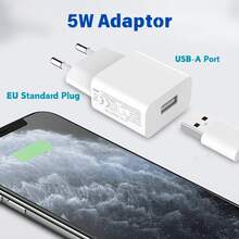 2个5W USB充电器，5V 1A USB墙式适配器，电源适配器，充电器，兼容 15/14/13/12/11/SE/XR、Galaxy S24/S23/S22/S21、Pixel 8a/8/7 Pro/6，不支持快充，适合旅行、办公、宿舍和家庭使用。 - 查看 3