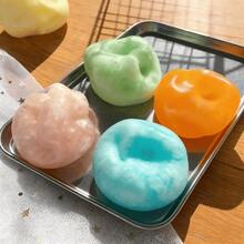 2026新款 - 椰子油冰块捏捏乐/可塑形指尖球/减压玩具，可捏碎的冰块质感，便携式减压配件，适用于办公室和家庭，柔软的椰子油材质，生日、节日等场合的完美礼物 - 彩色 - 查看 2