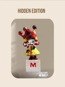 MOLLY Anniversary Sculpture Classic Return Series 2 Blind Box Figure, Molly Collectible Toy Blind Box, Holiday Surprise Blind Box, Molly Fan Figure Sculpture Collection, Toy Blind Box, Exquisite Themed Party Decoration, Back-To-School Season Gift - Multicolor - View 11