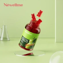 NEWELLME Sugar-Free Apple Cider Vinegar (ACV) Gummies With The Mother & B12, Vegan Organic Vitamin Gummies For Digestion, Energy & Metabolism,Gluten-Free, Multivitamin Support,120 Counts Weight Loss Free Shipping Wellness Vitamins Supplements Chlorophyll Creatina Monohidratada Vitamins Probiotics For Women Protein Powder Quick Ship Items  Creatina Colageno - 30 Count - View 4