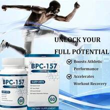 BPC-157 1000mcg Peptide Formula - Enhanced Muscle Growth + Post-Workout Recovery Supplement - Gluten-Free, Vegan Friendly, 60 Capsules - 2 chai - Xem 2