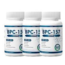 BPC-157 1000mcg Peptide Formula - Enhanced Muscle Growth + Post-Workout Recovery Supplement - Gluten-Free, Vegan Friendly, 60 Capsules - 3 chai - Xem 10