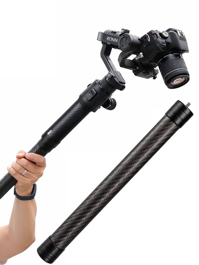 Carbon Fiber Gimbal Extension Pole, Lightweight Monopod With 1/4" Interface, Compatible With DJI Ronin And Zhiyun Crane Stabilizers, Suitable For Handheld Shooting And Low-Angle Photography