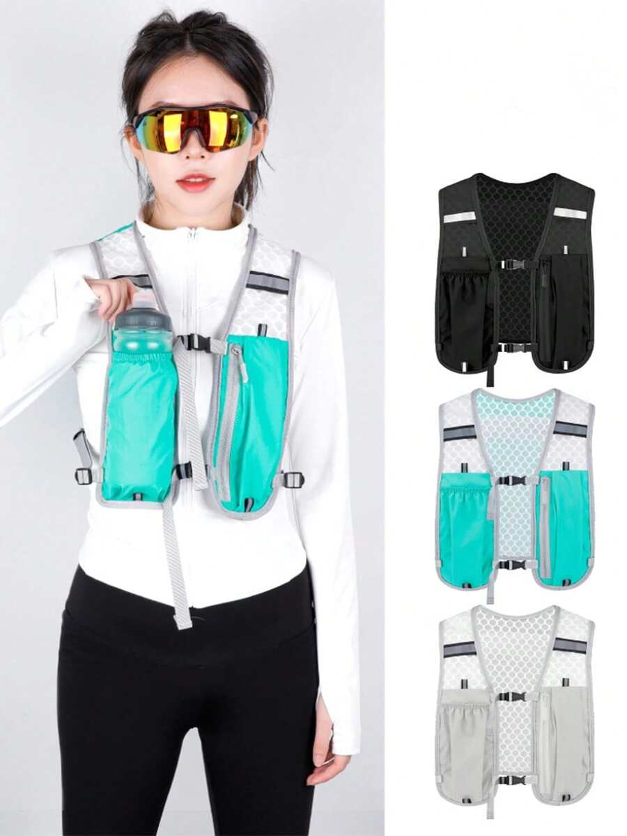 Multi-Functional Trekking Running Vest Backpack - Breathable Hiking Climbing Cycling Pack Sport Bag For Sports For Fitness For Exercise Large Capacity Travel Bag For Vacation For Women For Men Travel Essential For Running For Hiking - Nhiều màu - Xem 1