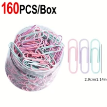 160pcs Colorful Paper Clips, Helpful Study & Office Supplies - Sets - View 1