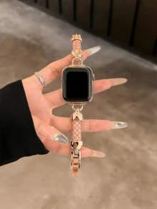 New Ultrasuede Leather Watch Band Compatible With 38/40/41/42/44/45/46/49mm Strap Series Ultra/SE/10/9/8/7/6/5/4/3/2/1 - Caramel Gold - View 22