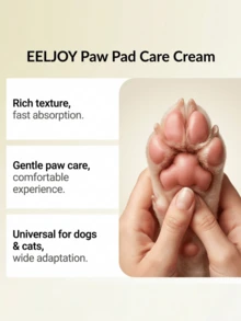 EelJoy 50g Pet Paw Care Cream, Moisturizing Paw Pad Care, Lightweight & Comfortable Texture - Multicolor - View 8