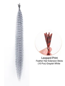 10 Pieces Of Mixed Color Feather Hair Extensions, 16 Inch Rainbow Color, Synthetic Hair Extensions, Hair Bulk Without Weft Colored Feather With Beads And Tools, Used For DIY Sets Of Hair Extensions For Women And Girls, Holiday Parties - Multicolor - View 20