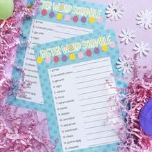 Easter Themed Word Spelling Game - Player Cards - Multicolor - View 2