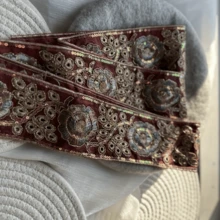 Lace Trim, Golden Lines, Shiny Ribbons, Sequin Embroidery. Suitable For DIY Clothing, Bags And Accessories. Suitable For DIY Handicraft Making And Holiday Decoration Sewing With Lace. - Multicolor - View 4