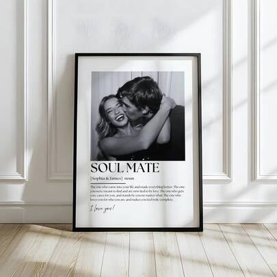 My Person Definition Photo Card Template, Couples Photo Gift For Him Gift For Her, Valentines Anniversary Girlfriend Boyfriend Love Gift Art