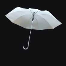 Paraguas Blanco Sombrilla Bastón Reforzada Semiautomática publicitaria - Blanco - Ver 5