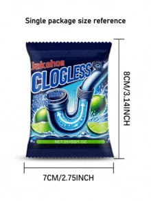 jakehoe Drain Cleaner Powder, Dissolves Hair, Soap Scum, Grease Clogging Kitchen Sink, Bathroom Drain Pipes - Powdery - View 8