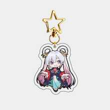 宇宙公主辉夜！Q版亚克力钥匙扣 - 月亮女神动漫手办 - 可爱太空主题包包挂饰 - 双面透明钥匙扣 - 彩色 - 查看 14