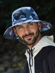 1 Stück Unisex Camouflage Seil Fischerhut mit breiter Krempe, schnelltrocknender runder Outdoor Dschungel Hut für Frühling/Sommer, Sonnenschutz, atmungsaktive Mesh Jagd Camouflage Mütze, vielseitige Anglermütze für Männer und Frauen - A - Übersicht 7