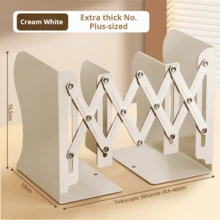 Adjustable Book Stand With Pen Holder, Desk Book Organizer Rack With Bookend Office Desk Accessories Desk Accessories Office Supplies Office Decor - Rectangle - View 12