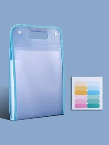 13-Pocket Accordion File Folder - A4 Size Portable Vertical Folding Organizer With Divider Tabs, Ideal For School, Office, Students And Professionals. Essential File Management Tool. Made Of High-Transparent Waterproof Material. Expandable Multi-Function File Bag. Must-Have For Back To School Season. - Multicolor - View 11