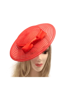 1pc Oversized Pill Box Hat, Wide Brim Hat, Women's Headpiece, Elegant Kentucky Derby Fascinator With Bow, Party Dress Soft Felt Hat, Cocktail Hat, Bridal Wedding Cowgirl Hat, Women's Tea Party Hat, Halloween Hat, Hair Accessory, Gift, Evening - Beige - View 11