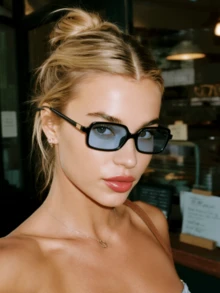 1 pereche de ochelari de soare la modă cu ramă dreptunghiulară compactă, potriviți pentru vacanță, călătorii, sport, condus, festivaluri, plajă, festivaluri de muzică, excursii în aer liber, accesorii de vară, sărbători, ieșiri în familie, ținute elegante, accesorii stil stradal, sport, petreceri, activități în aer liber, stil stradal, pescuit, vacanță de vară la plajă, activități în aer liber, călătorii, înapoi la școală, look universitar. - Portocale - Vizualizare 7