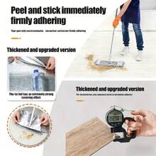 25 Packs/50 Packs Of 3D Wood Grain Vinyl Floor Tiles, Measuring 15.75 Inches X 5.91 Inches, Can Be Torn And Pasted PVC Floor Stickers, Removable And Reusable, Suitable For Home Decoration, Living Room, Bedroom, Dining Room, Dormitory, Etc. - 灰色 - 查看 2