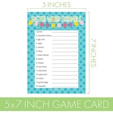 Easter Themed Word Spelling Game - Player Cards - Multicolor - View 4