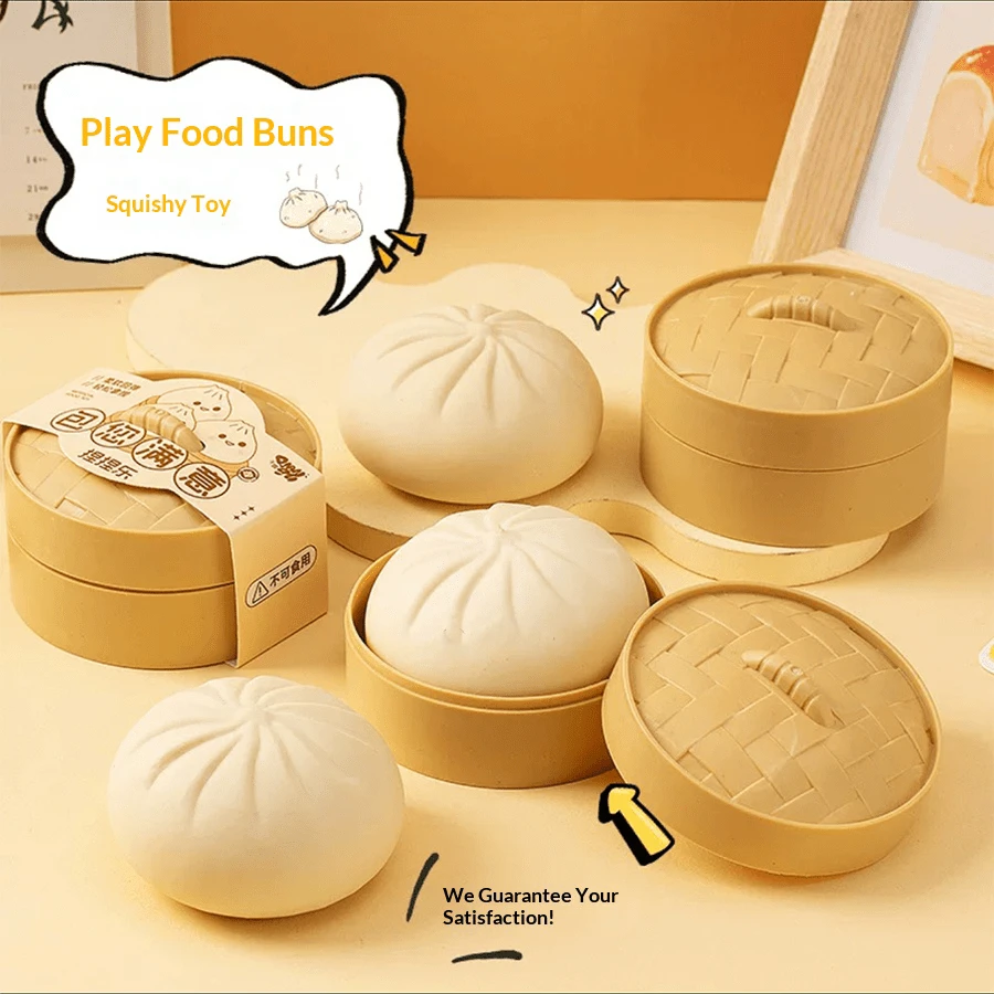 1 món đồ chơi giảm căng thẳng hình bánh bao hấp thực tế 10cm, quà tặng hài hước kèm nồi hấp, đồ chơi bóp đàn hồi chậm, quà tặng sáng tạo, đồ chơi chơi khăm, đồ trang trí, đồ chơi giảm căng thẳng (Có thể có sự khác biệt nhỏ về màu sắc do chụp ảnh, vui lòng cân nhắc nếu bạn quan tâm)