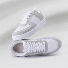 Men's And Women's Casual Comfortable Everyday Sneakers - Sizes 34 To 43 - On - Air White Gray - View 3