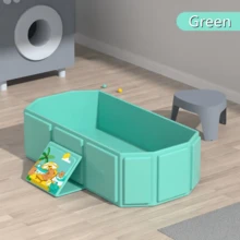 1 Stück tragbare, verstärkte faltbare Badewanne (rosa oder grün), rutschfester Boden, geeignet für Reisen und kleine Räume - Verschiedenfarbig - Übersicht 11