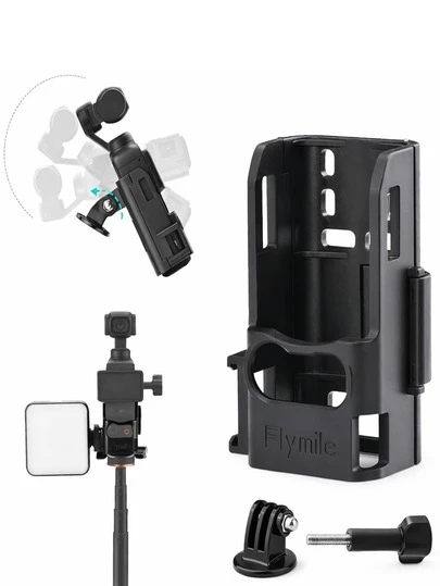 适用于 DJ Osmo Pocket 3 的相机支架适配器套件，6 件套磁性夹支架，带冷靴和 1/4 英寸螺丝，多功能支架，适用于三脚架、背包、自行车支架、Vlog 和户外拍摄