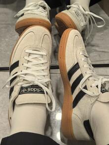 Adidas Originals HANDBALL SPEZIAL Lightweight And Comfortable Thin-Soled Low-Top Sneakers, Unisex - Grey - View 5