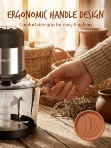 3L Stainless Steel Electric Meat Grinder With 4 Sharp Blades, Can Grind Meat, Vegetables, Fruits And Nuts - SOKANY - EU C Type Plug(220-240V) - View 8