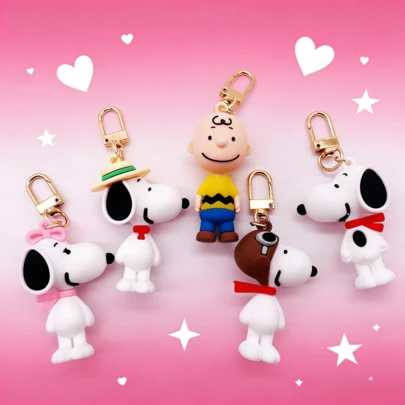 SNOOPY 1PC Bag Accessories Keychains, Perfect For Decorating Backpacks, Backpacks, Canvas Bags, Crossbody Bags, Adding Cute Details To Campus And Commuting Outfits, Back To School Season, Birthdays, Holidays, Student Gifting, Holiday Souvenirs,