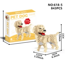1 mô hình ghép hình 3D hoạt hình hình thú cưng (chó Dachshund/Husky/Schnauzer/Corgi/Dalmatian/Shiba Inu/Poodle/Golden Retriever/Border Collie/Beagle/French Bulldog/Bulldog), trang trí nhà cửa, đồ trang trí bàn làm việc, quà tặng sinh nhật/năm mới. - Nhiều màu - Xem 36