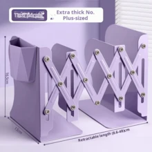 Adjustable Book Stand With Pen Holder, Desk Book Organizer Rack With Bookend Office Desk Accessories Desk Accessories Office Supplies Office Decor - Rectangle - View 9