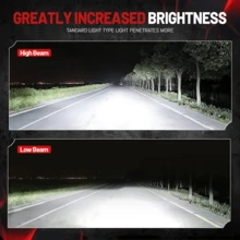 HYNBYZJ 2pcs H7 H4 LED Car Headlight 260W CANBUS Bulb H9 H11 HB3 9005 HB4 9006 280000LM Lamp Double Copper Tube Lights For Auto 12V - A - View 7