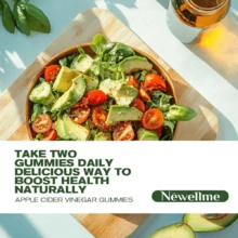 NEWELLME Sugar-Free Apple Cider Vinegar (ACV) Gummies With The Mother & B12, Vegan Organic Vitamin Gummies For Digestion, Energy & Metabolism,Gluten-Free, Multivitamin Support,120 Counts Weight Loss Free Shipping Wellness Vitamins Supplements Chlorophyll Creatina Monohidratada Vitamins Probiotics For Women Protein Powder Quick Ship Items  Creatina Colageno - 30 Count - View 6