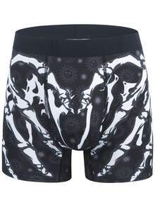 4 chiếc quần boxer nam in hình móng vuốt quỷ Halloween - Nhiều màu - Xem 4