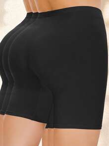 Set de 3 pantalones de informales sin costuras de talle medio para tallas grandes - Multicolor - Ver 5