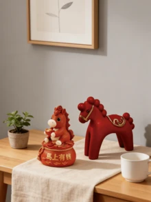 创意小马造型硅胶蜡烛装饰品模具，DIY香薰蜡烛石膏装饰品模具，手工马形艺术品模具，专为亲子DIY时光设计，易于脱模，适合新手和经验丰富的DIY蜡烛爱好者。 - 小馬-模具 - 查看 2