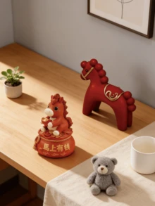 创意小马造型硅胶蜡烛装饰品模具，DIY香薰蜡烛石膏装饰品模具，手工马形艺术品模具，专为亲子DIY时光设计，易于脱模，适合新手和经验丰富的DIY蜡烛爱好者。 - 小馬-模具 - 查看 6