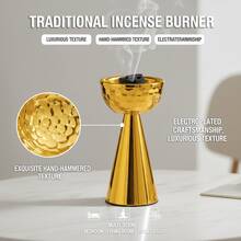 1pc Metal Conical Base Incense Burner, Modern Minimalist Style Incense Holder, Suitable For Home Decor And Display - Multicolor - View 6