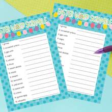 Easter Themed Word Spelling Game - Player Cards - Multicolor - View 5