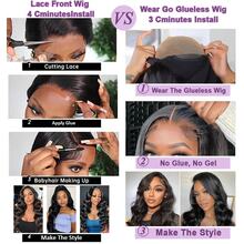 28 Inch 5*5 4*4 Pre-Cut Glueless Human Hair Headband Wig For Women, Wavy Hairstyle 13*4 Glueless Lace Front Wig With Baby Hair, Natural Hairline, High-Quality Mixed Wig - Natural & Black - View 6