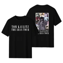 Tom Kaulitz The Eras Tours Short Sleeved T-Shirt German Rock Band Tokyo Hotel Pattern Hoodie Men's And Women's Hip Hop Punk Gothic Oversized Sweatshirt - 黑色 - 查看 6