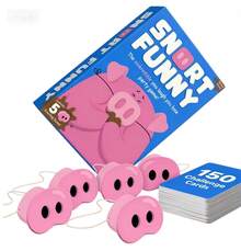 Funny Snort Party Puzzle Game – Family-Friendly Entertainment With 150 Game Cards - Hồng - Xem 5